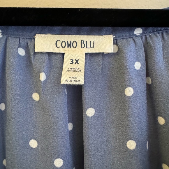 Como Blu long sleeve blue blouse - Picture 4 of 8